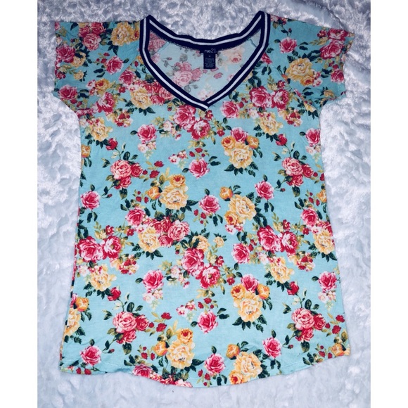 Bright Floral Top - Picture 1 of 1